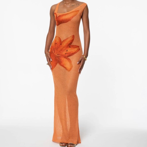 ISO Hanifa Flora Dress (Orange) S/M/XS - Picture 1 of 1
